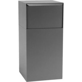 dVault Deposit Vault Mailbox and Parcel Drop DVCS0020 - Free Standing - Rear Access - Gray DVCS0020-2