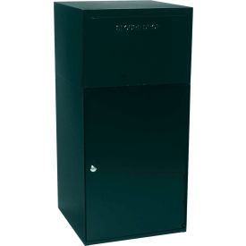 dVault Collection Vault Mailbox and Parcel Drop DVCS0023 - Free Standing - Front Access - Black DVCS0023-1