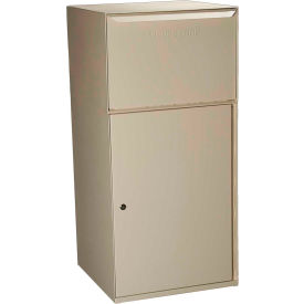 dVault Collection Vault Mailbox and Parcel Drop DVCS0023 - Free Standing - Front Access - Sand DVCS0023-6