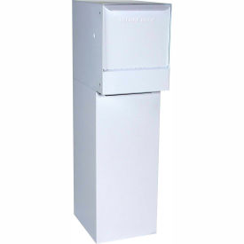 dVault Thru-Wall Package Drop Vault Plus DVWM0062SA w/Bottom Hold Rear Access - White DVWM0062SA-3