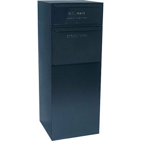 dVault Full Service Vault Mailbox and Parcel Drop DVCS0015 - USPS Approved - Rear Access - Black DVCS0015-1