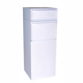 dVault Full Service Vault Mailbox and Parcel Drop DVCS0015 - USPS Approved - Rear Access - White DVCS0015-3