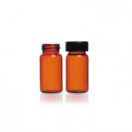 Vial, Sample, Amb, Attached Phenolic Closure, PTFE-Faced/White, PK144 MPN:60911B-2