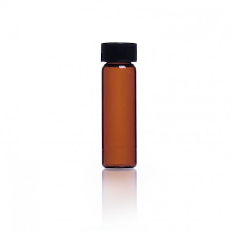 Vial, Sample, Amb, W/Unattached Phenolic Closure, White Rubber, PK200 MPN:60912D-1