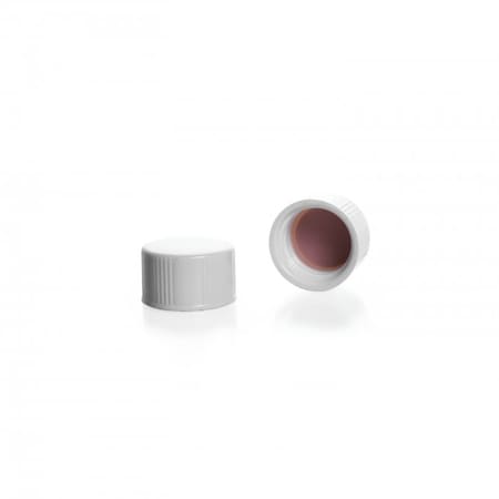White Urea Screw Thread Caps, PTFE-Faced Foam-Backed Rubber Liner, PK144 MPN:73802U-8425