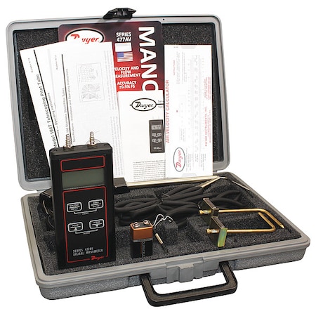 Air Velocity Kit With Digital Monometer MPN:477-1T-AV