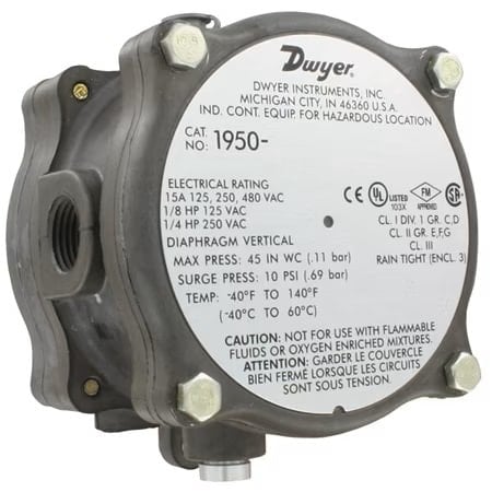 Explosion Proof Pressure Switch, Standard, SPDT, 1/8