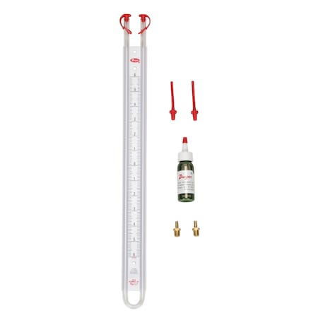 Manometer, range 50-0-50, 18-1/2 oz water or mercury required. MPN:1211-100