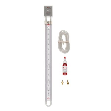 U-tube manometer, range 8-0-8
