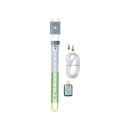 U-tube manometer, range 8-0-8