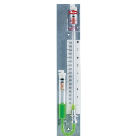 U-tube manometer, range 4-0-4