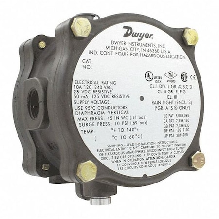 Pressure Switch 14-55 MPN:1950G-5-B-24-NA
