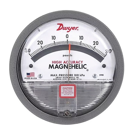 Differential pressure gage, range 0-10