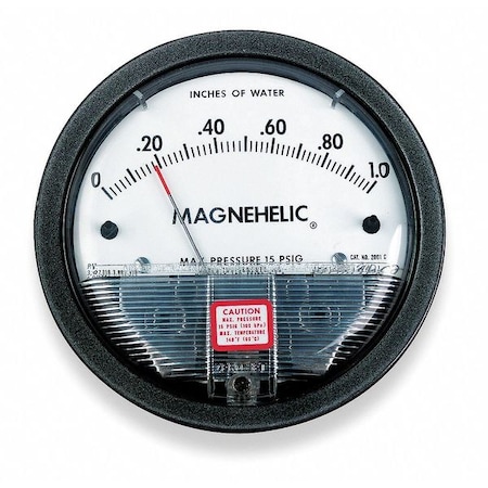 Differential pressure gage, range 0-50