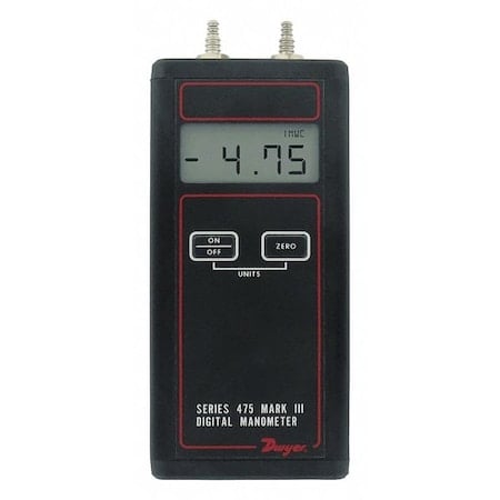 Handheld Digital Manometer, 0 to 30 psi MPN:475-6-FM