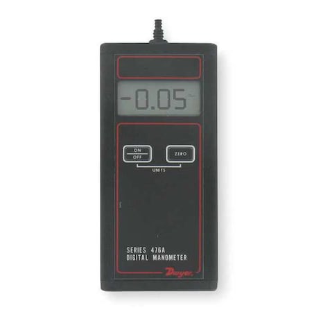 Digital manometer, range -20 to 20