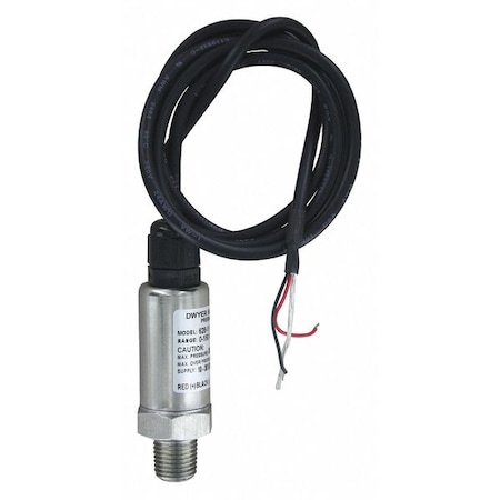Transmitter, 0 to 200 PSI, 36 In Lead MPN:628-12-GH-P1-E1-S1