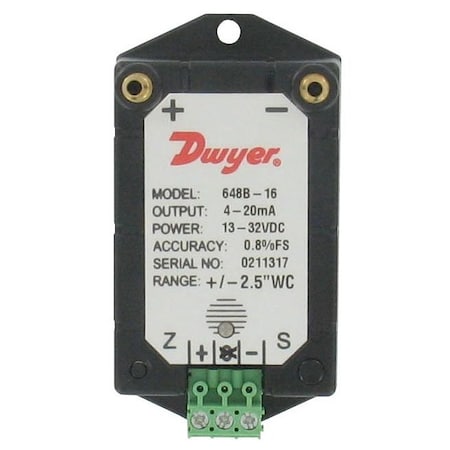 Wet/wet differential pressure transmitter, range 0-10