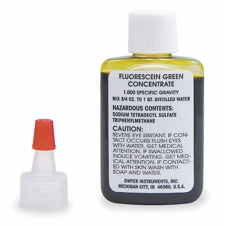 1 oz dispenser bottle fluorescein green color concentrate. MPN:A-126