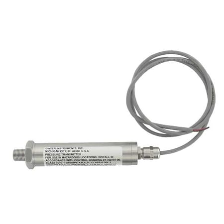 Intrinsically Safe Transducer, 0to500 psi MPN:IS626-14-GH-P1-E1-S1
