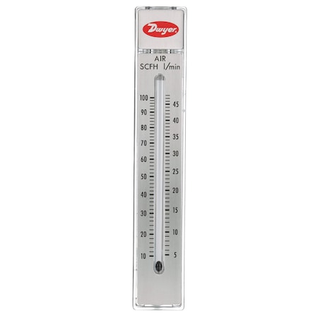 Flowmeter, range 10-100 SCFH air. MPN:RMB-53-SSV
