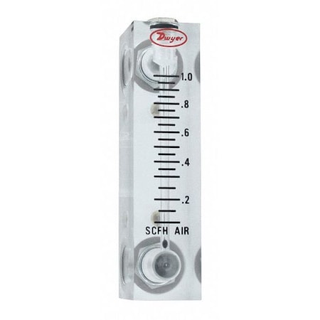 Flowmeter, range .1-1 SCFH air. MPN:VFA-1-BV