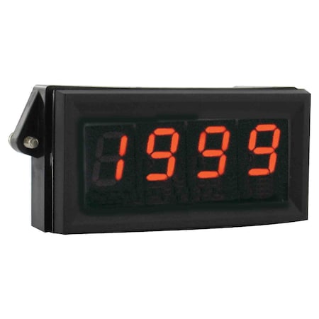 LCD Digital panel meter, loop powered 4 to 20 mA, green segments. MPN:DPMA-404