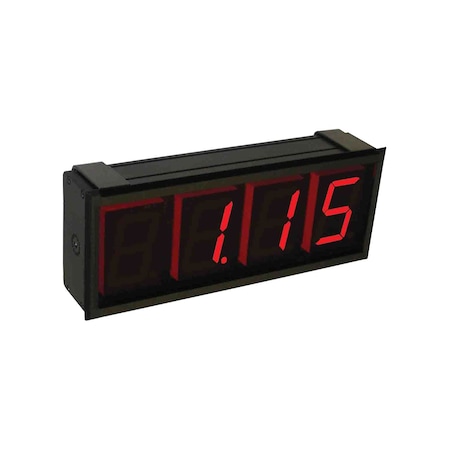 Extra large digital panel meter, green LED segment display, with 90 to 250 VAC supply power. MPN:DPMX-2