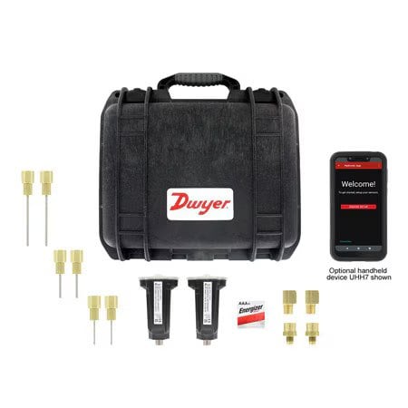 Hydronic differential pressure manometer, full kit with (2) each 200 psi sensors MPN:490W-6-HKIT