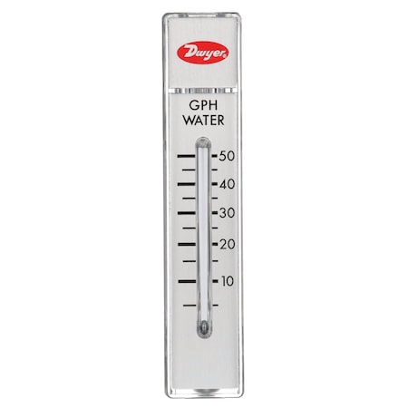 Flowmeter, range 5-50 GPH water. MPN:RMA-45-SSV