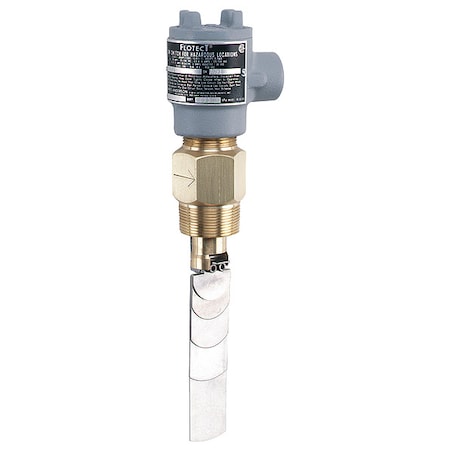 Vane operated flow switch, brass body, universal vane. MPN:V4-2-D-U