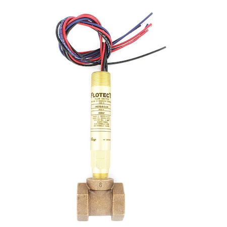 Mini-size flow switch, brass upper and lower body, 3/4