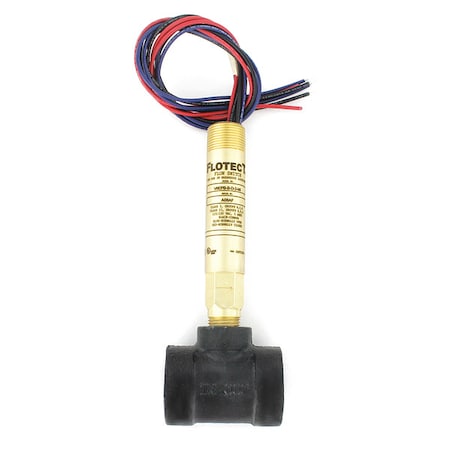 Mini-size flow switch, brass upper and lower body, 1
