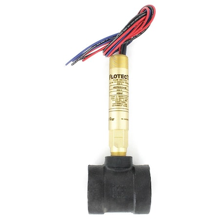 Mini-size flow switch, brass upper and lower body, 1-1/4