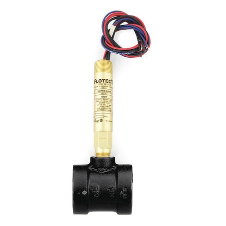 Mini-size flow switch, brass upper and lower body, 1-1/2