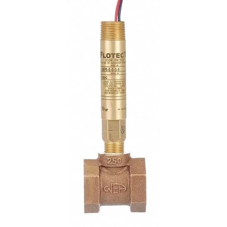 Mini-size flow switch, brass upper and lower body, 1/2