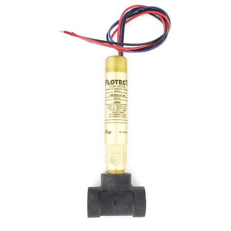 Mini-size flow switch, brass upper and lower body, 1/2