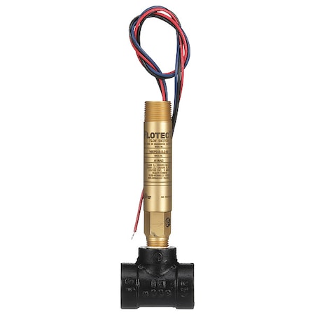 Mini-size flow switch, brass upper and lower body, 3/4