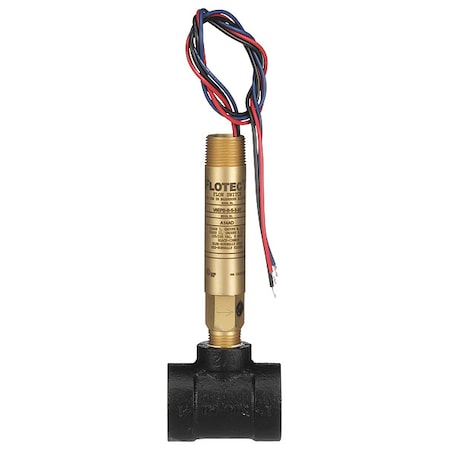 Mini-size flow switch, brass upper and lower body, 1