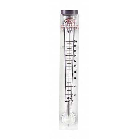 Flowmeter, range 2-20 GPM water. MPN:VFC-143