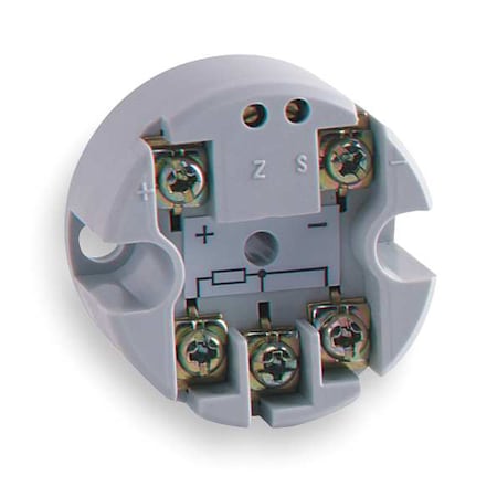 Temperature transmitter, type K thermocouple input, range 32 to 392 Degrees F (0 to 200 Degrees C). MPN:651TC-02