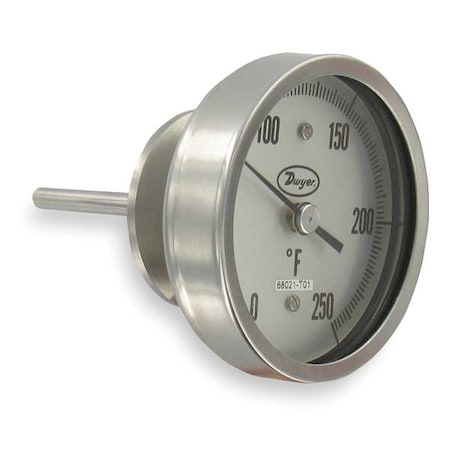 Sanitary bimetal thermometer, 1.5