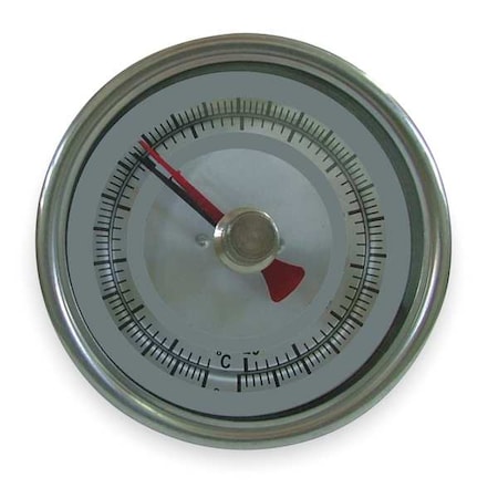 Maximum/minimum bimetal thermometer, range 0 to 200 Degrees F, 12