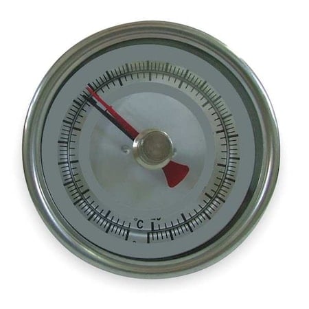 Maximum/minimum bimetal thermometer, range 0 to 140 Degrees F, 4