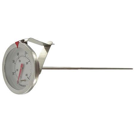 Clip-on bimetal thermometer, range -40 to 160 Degrees F, 5