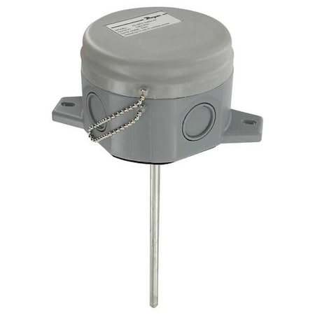Air Duct Temperature Sensor, 8 inch probe, 10K Ohm Type II Thermistor, GP housing. MPN:TE-DFG-B0844-00