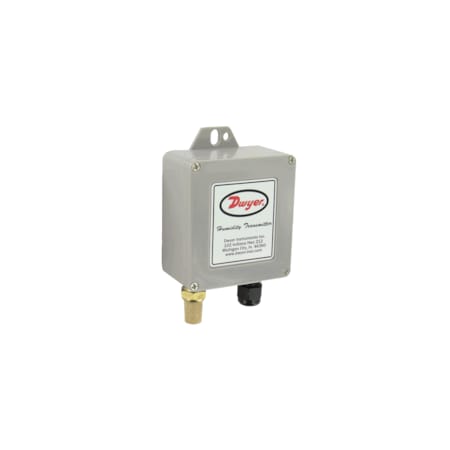 Water-resistant humidity transmitter with sintered filter, 3% accuracy, 4-20 mA humidity output. MPN:WHT-310