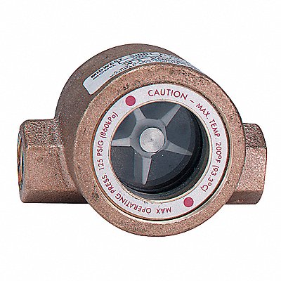 Single Sight Flow Indicator Bronze 1In MPN:SFI-100-1
