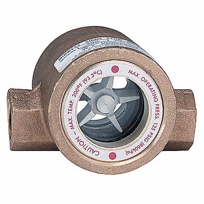 Double Sight Flow Indicator Bronze 1In MPN:SFI-300-1