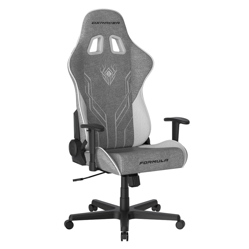 DXRacer Formula Series Gaming Chair, Gray/White, Total Qty 1 MPN:GC/LFD23FBCFBB/GW